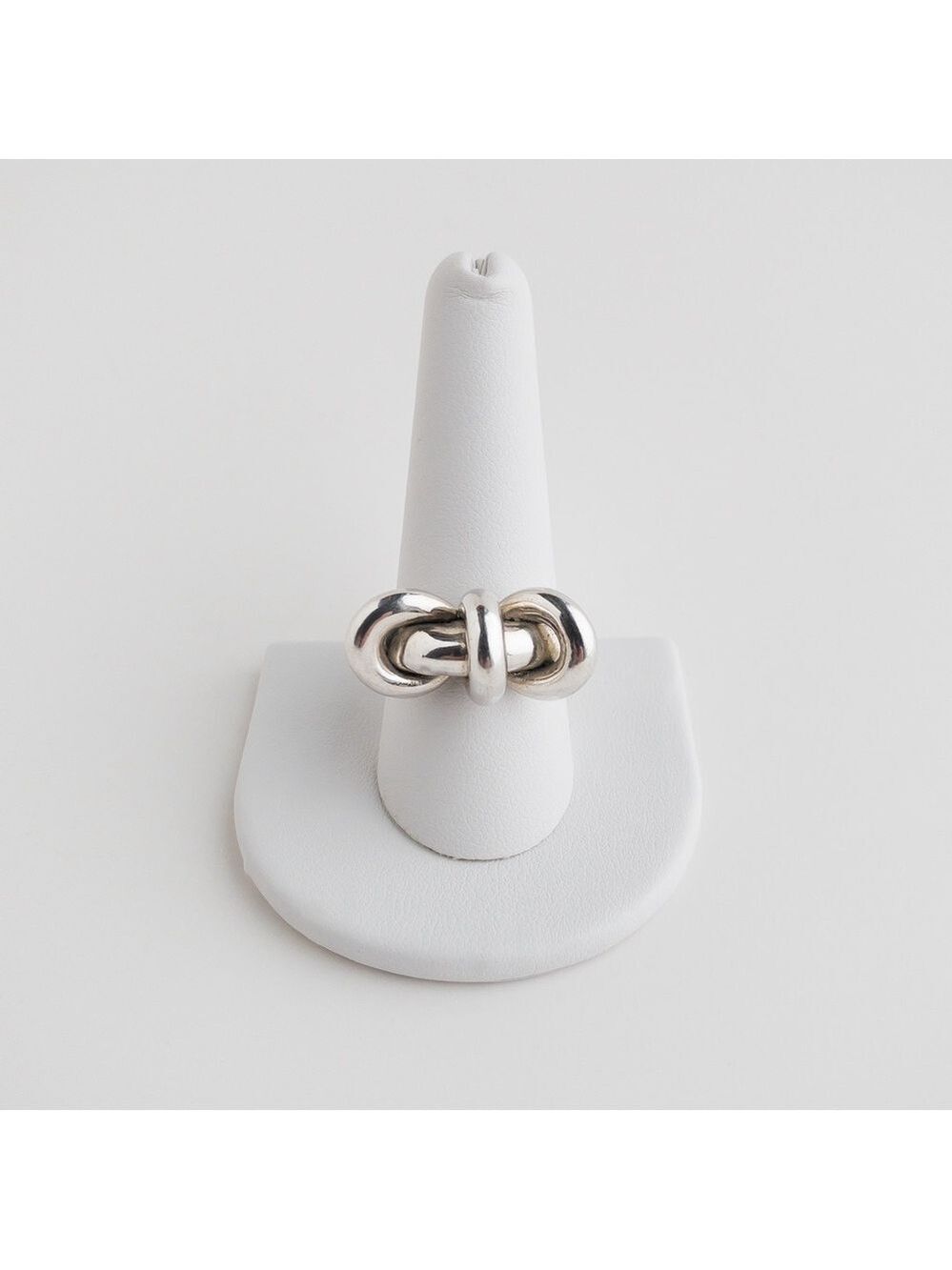 800 Silver Modernist Ring Band Hollow Puffed Electroform Jewelry Size 9.75